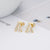 Chic and Subtle Personalized A-Z Initial Letter Stud Earrings