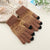 Christmas Snowflake Pattern Knitted Touch Screen Winter Gloves