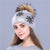 Christmas Snowflakes Winter Beanie Hat with Pom Pom