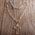 Chunky Gold Chain with Star and Cross Pendant Necklace