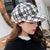 Classic Military Style Winter Plaid Pattern Beret Hats