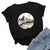 Classic Mountain Peak Summer Top T-Shirt