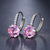 Classic Multi-color Round Shape Cubic Zirconia Stud Earrings