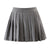 Classic Pleated A-line Mini Skirt with Side Zipper