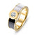 Classic Roman Numeral Stainless Steel Rings