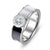 Classic Roman Numeral Stainless Steel Rings