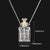 Clear Heart Shaped Perfume Essential Oil Bottle Pendant Necklaces