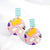 Colorful Abstract and Graffiti Statement Earrings