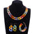 Colorful Acrylic Chain Necklace with Bracelet and Earrings Jewelry Set