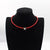 Colorful Beaded Choker Necklaces with Personalized A-Z Initial Letter Charm