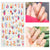 Colorful Dainty Flower Nail Sticker Collection