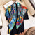 Colorful Deluxe Tropical Print Silk Neck Scarfs