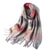 Colorful Plaid Warm Scarves with Chic Tassel