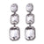Colorful Rhinestone Bejeweled Long Drop Earrings