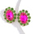 Colorful Rhinestone Embellished Large Stud Earrings