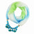 Colorful Summer Chiffon Scarf With Geometric Flower Beads