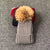 Cozy Fur Knit Pom Pom Outdoor Winter Beanie Hats