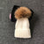 Cozy Fur Knit Pom Pom Outdoor Winter Beanie Hats