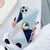 Creative Geometric Marble Design iPhone Cases With Ring Holder