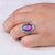 Crescent Moon and Star Changing Color Adjustable Mood Rings