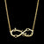 Customized Infinity Heart with Name Charm Necklace