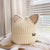 Cute Cat Ears Slouchy Knitted Winter Beanie Hats