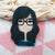 Cute Lady Icons Brooch Pin