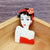 Cute Lady Icons Brooch Pin