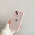 Cute Macaroon Colored Transparent Wavy Edge iPhone Cases