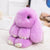 Cute Vibrant Fluffy Bunny Handbag Keychain