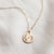 Dainty Wild Flower Custom Letter Necklace