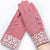 Dainty and Elegant Floral Winter Gloves