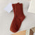 Comfy Solid-Colored Wool Winter Cashmere Socks