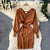 Autumn and Winter Fashion Knitted Pullover Waist Tie Dresses