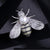 Delicate Rhinestone Bejeweled Honey Bee Pearl Brooch Pins