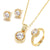 Deluxe Zircon Adorned Jewelry Set