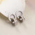 Double Loop Roman Numerals Stud Earrings