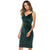 Dove - Velvet Backless Spaghetti Strap Body-con Dress