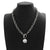 Edgy Fashion Thick Chain with Round Shell Pendant Necklaces