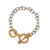 Edgy Style Thick Chain Bracelets with Toggle Clasp Closure
