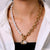 Edgy Thick Chain Layered with Multi-Style Pendant Necklaces