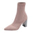 Elastic Stilettos Heel Pointed Toe Knitted Ankle Sock Boots