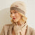 Elastic Two-Tone Winter Fashion Knitted Bonnet Hats
