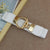 Elastic Waist Belt with Gold Round Buckle Decoration