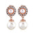 Elegant Clip-On Bejeweled Earrings