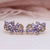 Elegant Crystal Flower Zircon Stud Earrings