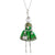 Elegant Fur Coat Fashionista Doll Beaded Long Necklace - Special Collection