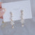 Elegant Micro Inlaid Rhinestone Nature Inspired Long Drop Earrings Collection