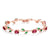Elegant Multi-Color Rose Vine Swiss Zircon Bracelet