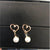 Elegant Pearl And Rhinestone Dangle Earrings